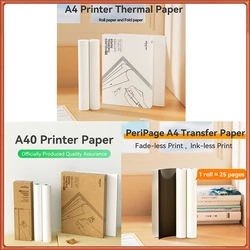 A4 Thermal Paper Official for PeriPage  A40 Printer Photos Fax Printing Long Term Storage Papel A4 500 Folhas Printer Papers