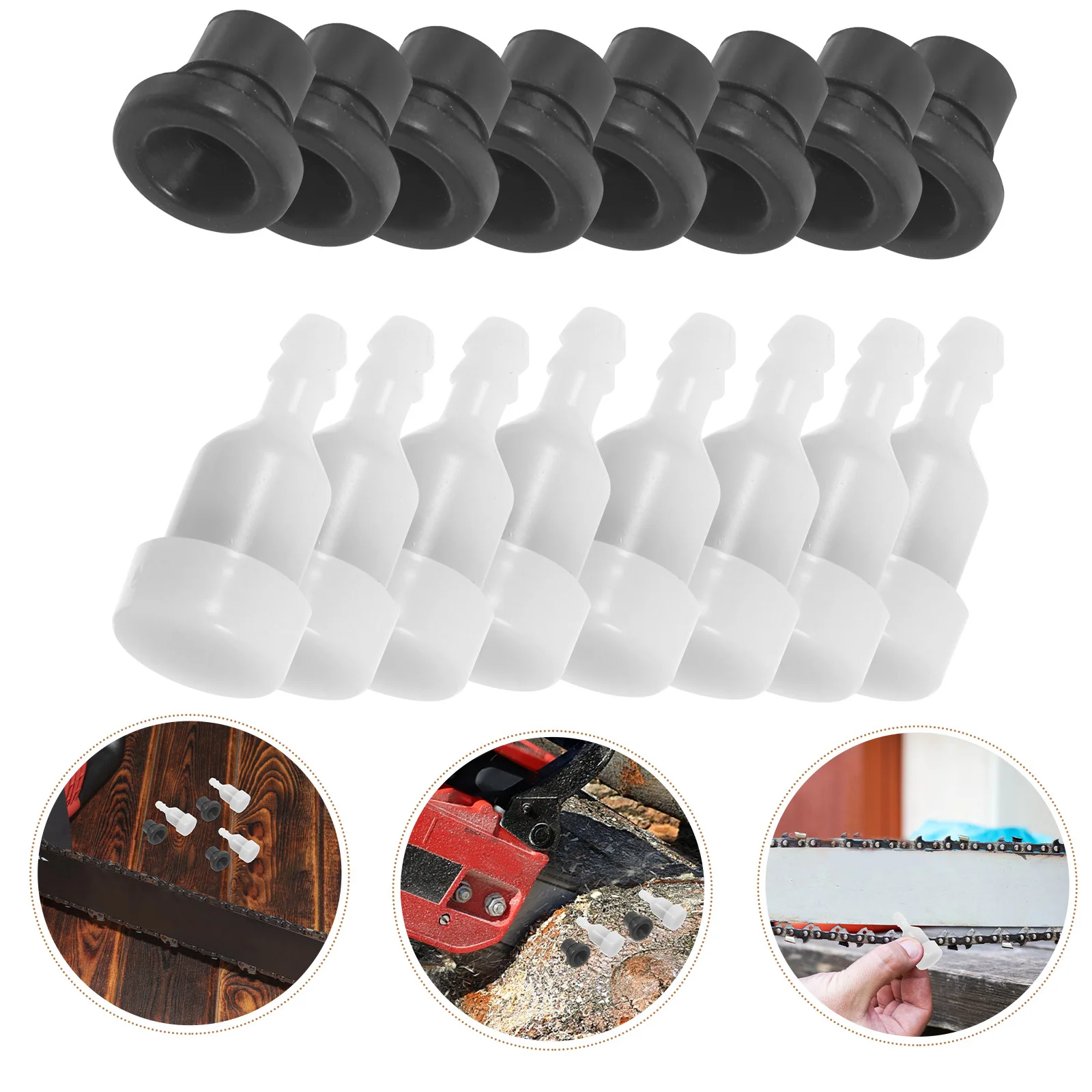 

8 set Chainsaw Tank Valve Replacement Fuel Line Vent Precision Repair Parts Professional Users Efficient Air Intake