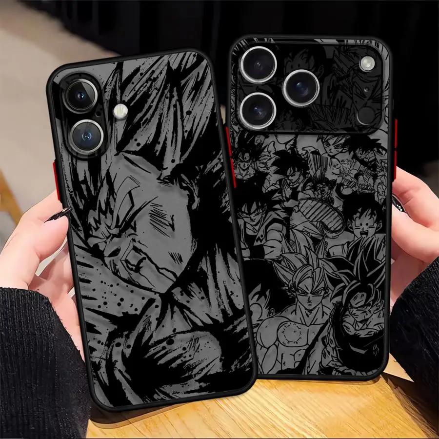 Funda Dragon Ball Cool Goku para iPhone 17 Air 16 Pro 13 Pro XR 15 14 12 Mini 11 16e XS Funda de teléfono