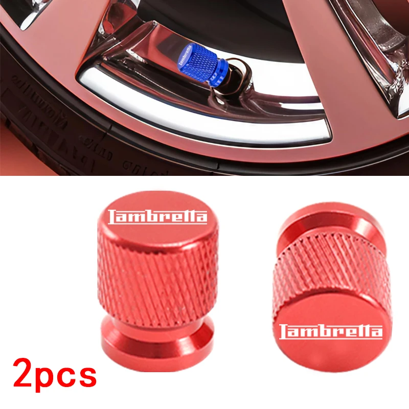 Suitable for Lambretta G350 dedicated X300 V200 V dedicated Barona V50 V125 200 aluminum motorcycle tire valve cap sealing cover