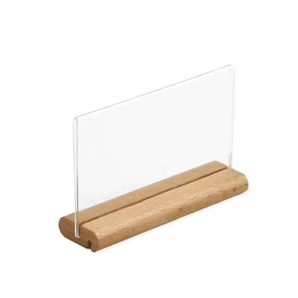 Wall Mount A6 Sign Sleeves Window Acrylic Pouch Tag Holder Plastic Envelope Guide Bag Plastic Price Card Pockets