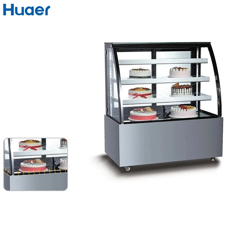 custom.Coffee bar Cake Sheet Storing Chiller 2 Cooling Cake Display Fridge 1.5m