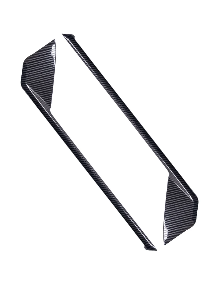 For ZEEKR 001 2021 2022 2023 Stainless Steel Carbon Fiber Pattern or Piano Black Front and Rear Bumper Decorative Frame