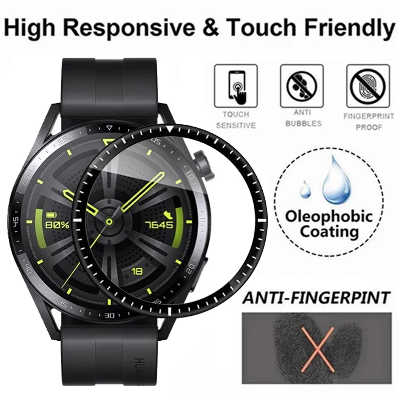 1/3/5PCS Screen Protector For Huawei Watch GT 3 GT 2 Pro 42MM 46MM 43MM Soft Tempered Glass for Huawei Watch GT3 Protective Film