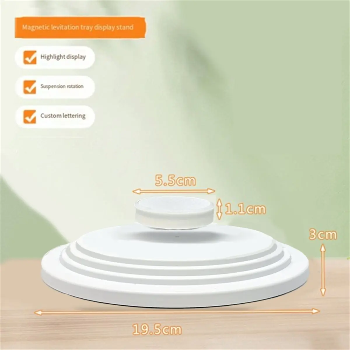 360 ° دوران المغناطيسي الإرتفاع عرض موقف لعبة مجوهرات عرض موقف العائمة عرض موقف الاتحاد الأوروبي التوصيل #3