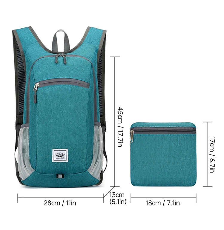 Leichter Faltbarer Outdoor-Sportrucksack mit Großer Kapazität, Wasserdichter Wanderrucksack für Freizeitaktivitäten und Täglichen Gebrauch, Unisex – Detail 3