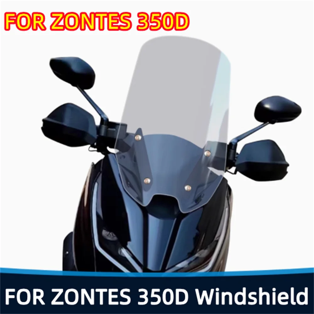 For ZONTES 350D front windshield 150D modified with raised windshield accessories