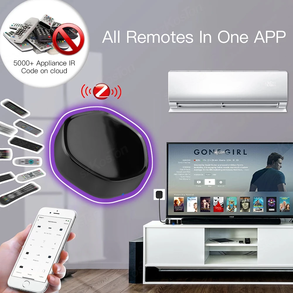 Tuya ZigBee Multi-โหมด Gateway Hub สมาร์ทโฮม WiFi IR Wireless Remote Controller บลูทูธตาข่ายสะพานสำหรับ Alexa Google