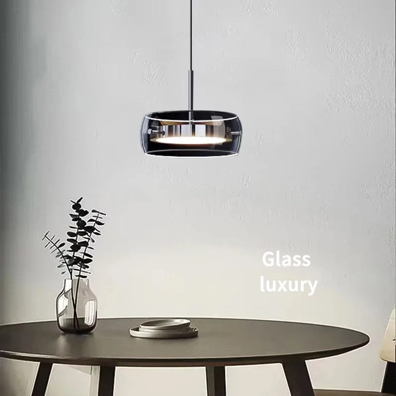 

LED Single Head Modern Pendant Light, Minimalist Dining Table Light, Glass Restaurant Light, Home Decoration Indoor Lighting