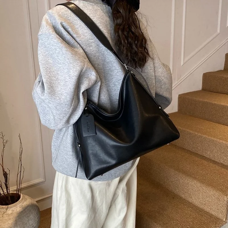 

Женская большая сумка из кожи с шестигранным принтом и дышащей сумкой Lausanne, повседневная, винтажная, легкая, мягкая, пригородная ​