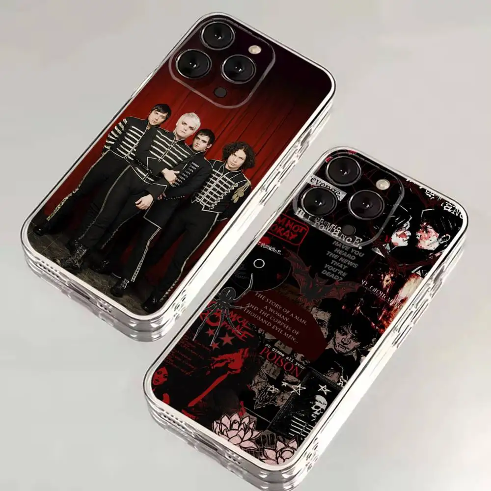 

My C-Chemical Romance MCR Phone Case For iPhone 16,15,14,13,12,11 Plus,Pro,Max,XR,XS,X,7,8 SE,Mini Transparent Silicone Soft
