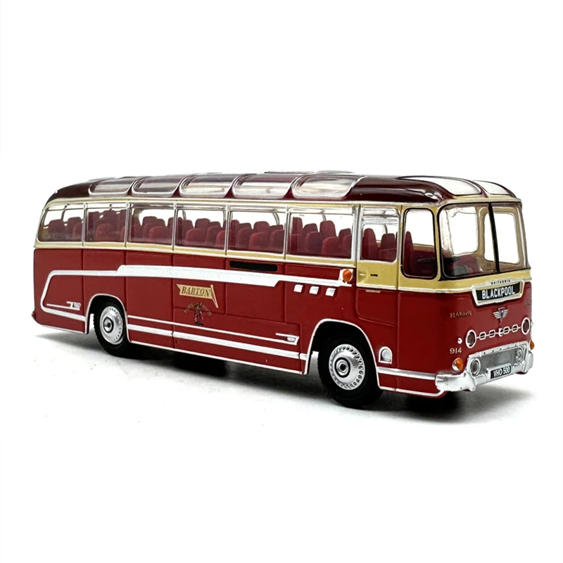 Diecast Alloy 1:76 Scale Barton City Bus Cars Model Adult Classics Collection Toys Ornament Souvenir Gifts Static Display