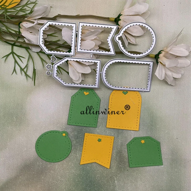 

Various tag labels Metal Cutting Dies Stencils For DIY Scrapbooking Decorative Embossing Handcraft Die Cutting Template