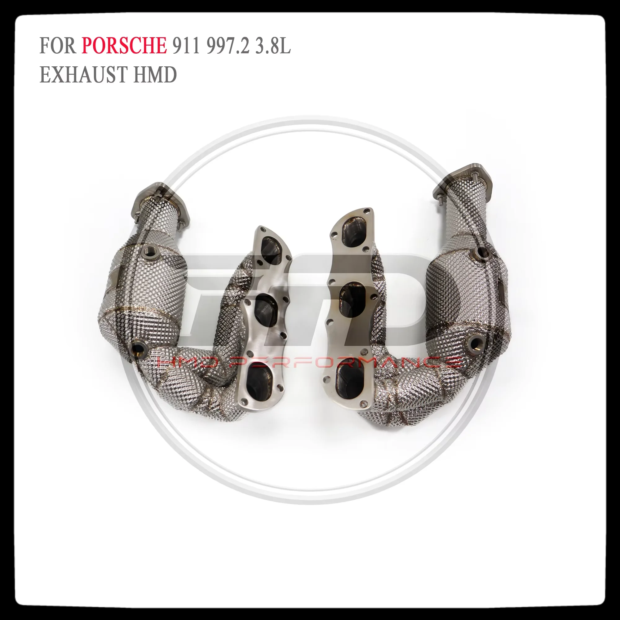 

HMD Exhaust System High Flow Performance Headers for Porsche 911 997.2 3.8L Manifold With Heat Shield