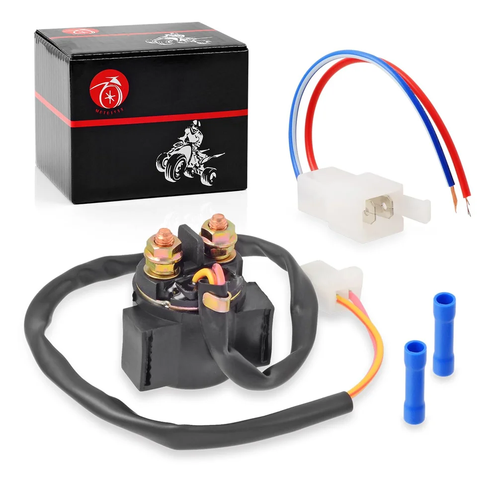 Starter Solenoid Relay & Plug For Yamaha Moto-4 YFM200 Warrior Big Bear 350 YFB250 Breeze 125 TW BW200 VWX1200 XV535 XT225 XJ550