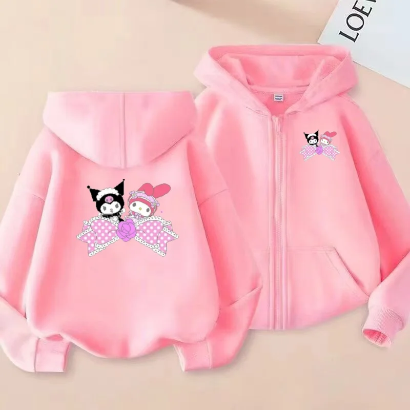 

Cute Animated Printed Children's Sports Jackets, Zipper Jackets and Sweatshirts for Boys and Girls in Purple, Pink and White