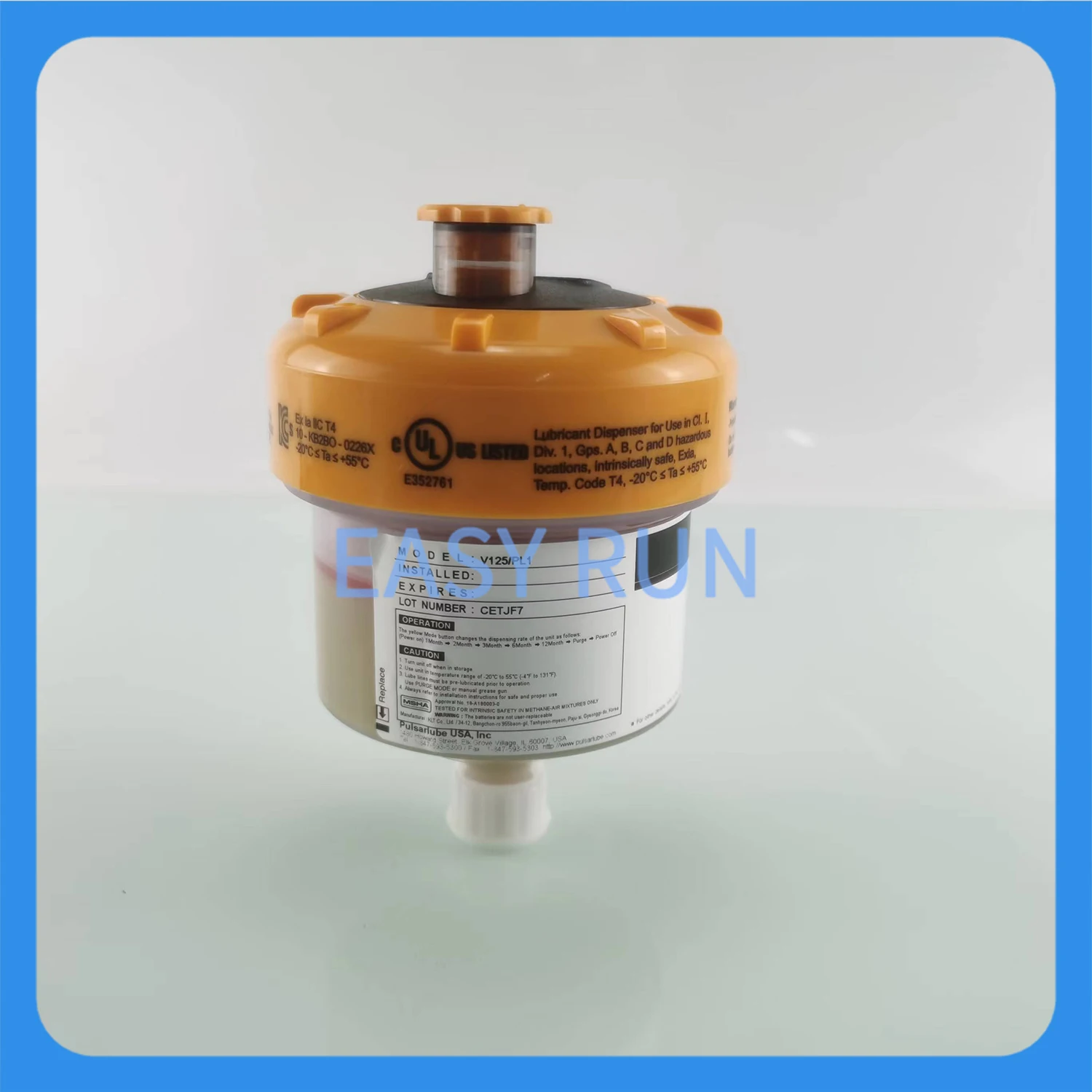 PulsarlubeV125cc V250cc Electro Chemical type Single point Automatic Grease Lubricator Pulsarlube V 1pc
