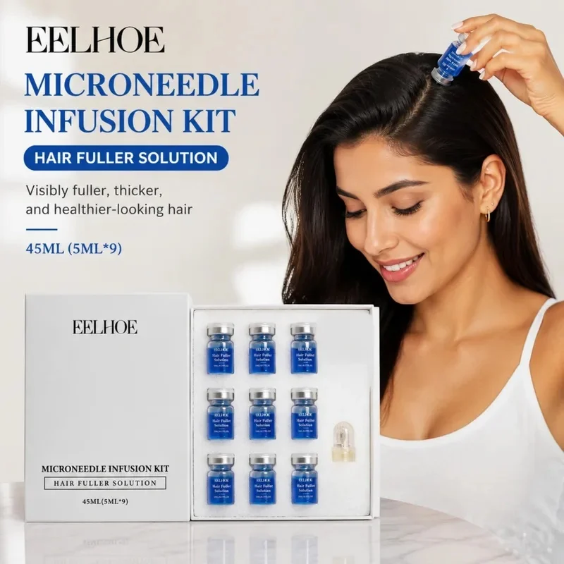 Copper Peptide Microneedle Hair Regrowth System Scalp Nourishing Serum for Thicker Healthier Hair Scalp Care Treatment JK3372