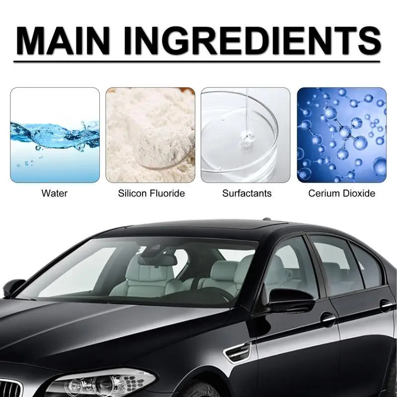 Oil Film Cleaner Auto Windshield Oil Remover Efficient Vehicle Window Oil Film Cleaner 100ml Auto Glass Anti-Rain Paste