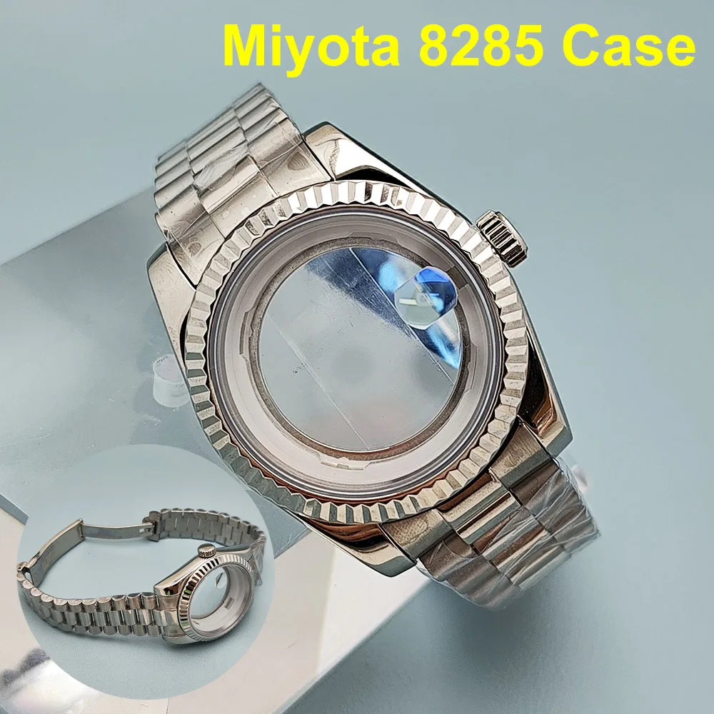 

Новый корпус Miyota8285, корпус 39 мм, мужские автоматические часы из нержавеющей стали, сапфировое стекло, подходит для часов с механизмом 8285, аксессуары