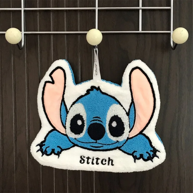 Stitch limpar as mãos toalhas pendurado tipo kawaii toalhinha super macio espessamento algodão sem derramamento lenço cozinha banheiro
