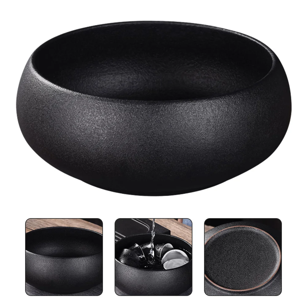 

ASAKKURA Large Porcelain Tea Cup Wash Bowl Fine Craftsmanship for Home Office Tea Ceremony Use