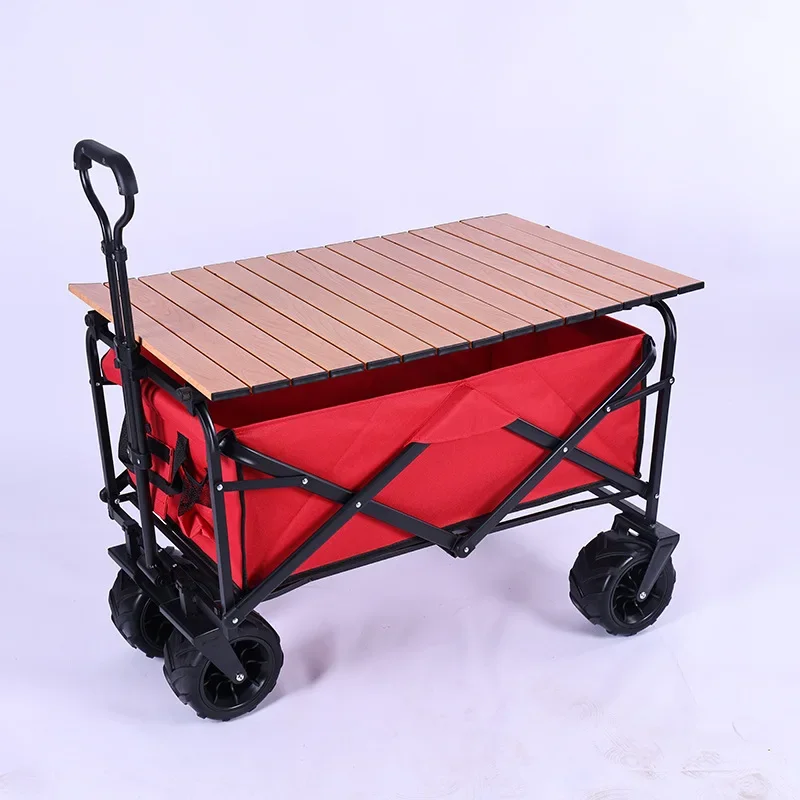 Custom High Quality Trolley Push Pull Stroller Portable Outdoor Camping Beach Folding Wagon