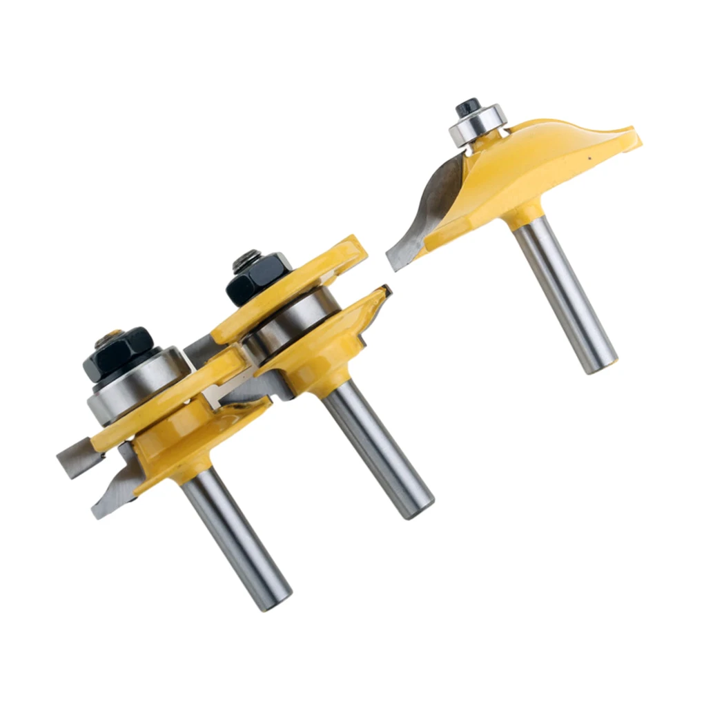 3pieces Tenon Cutter For Woodworking Alloy Made Rustproof And Impact-resistant User Friendly No Burr As Shown