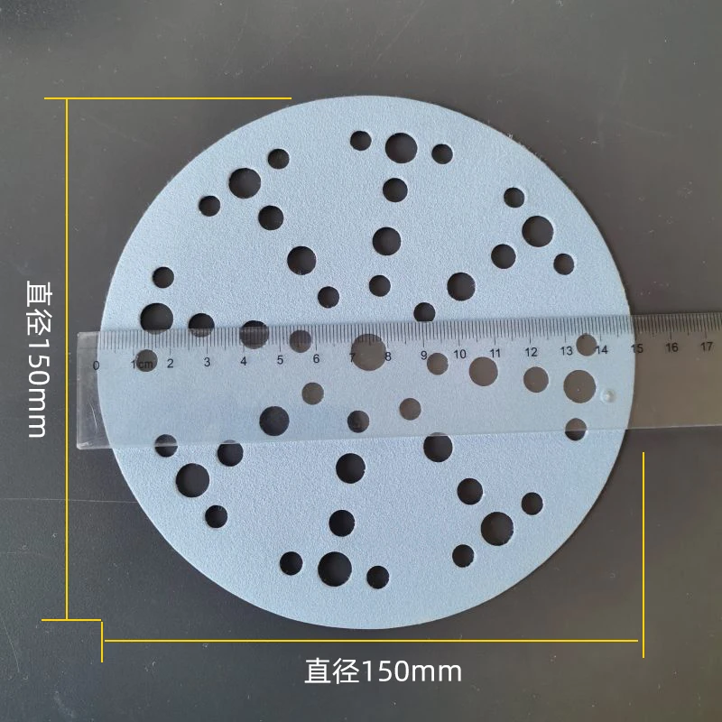 10PCS Original German FESTOOL Light Blue Garnet Dry Sandpaper 6 48-Hole Circular Abrasive Automotive Carpenter 80Grit-500 Mesh