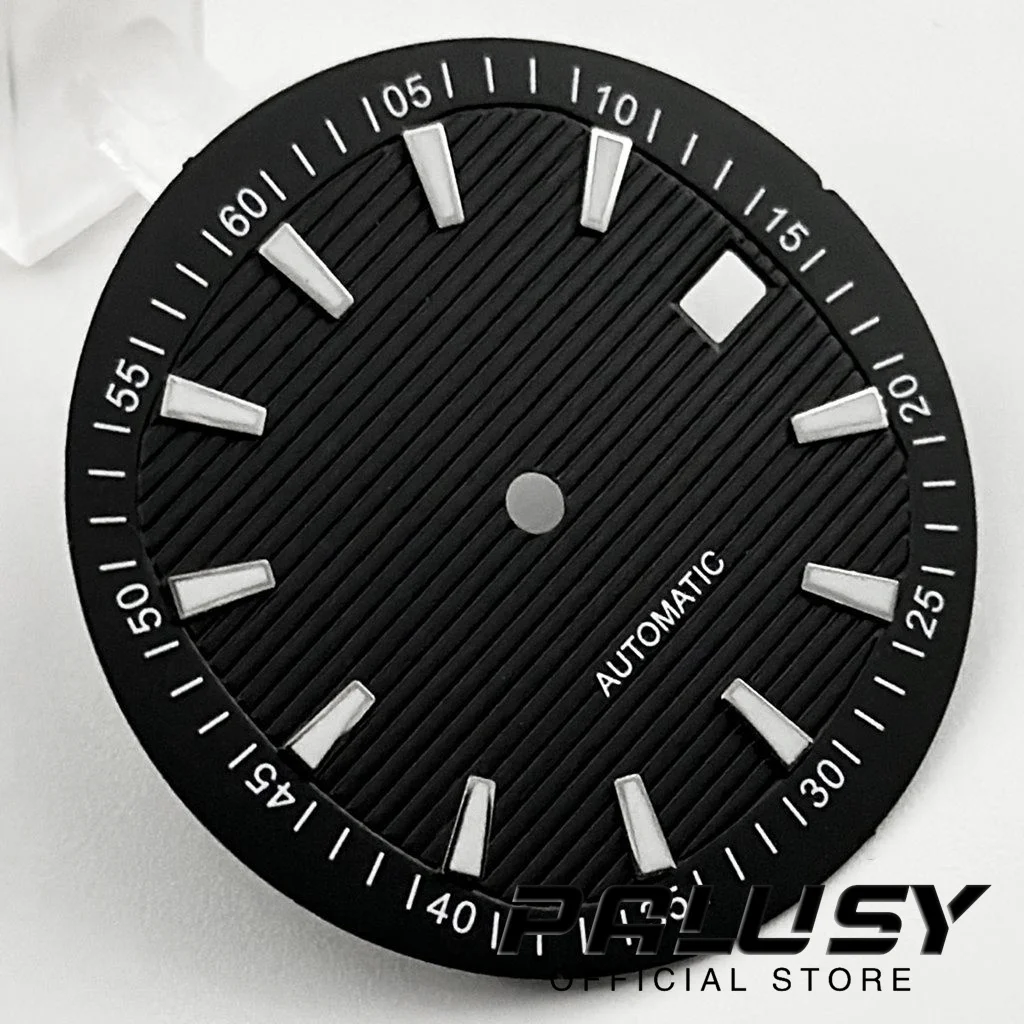 Nh35 33mm biały niebieski czarny zielony zegarek tarcza zielona zegarek świetlny tarcze do części zamiennych NH35 4 r35