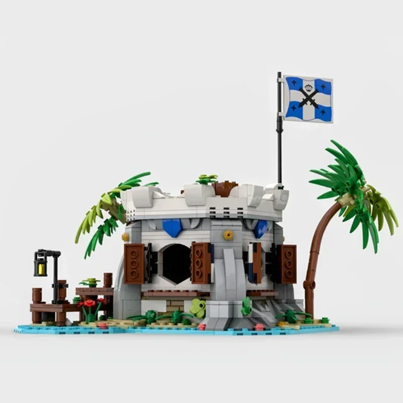 Moc Bouwstenen Militaire Serie Marine Kanonbaai Technische Bakstenen DIY Assemblage Constructie Speelgoed Voor Kinderen Vakantiecadeaus