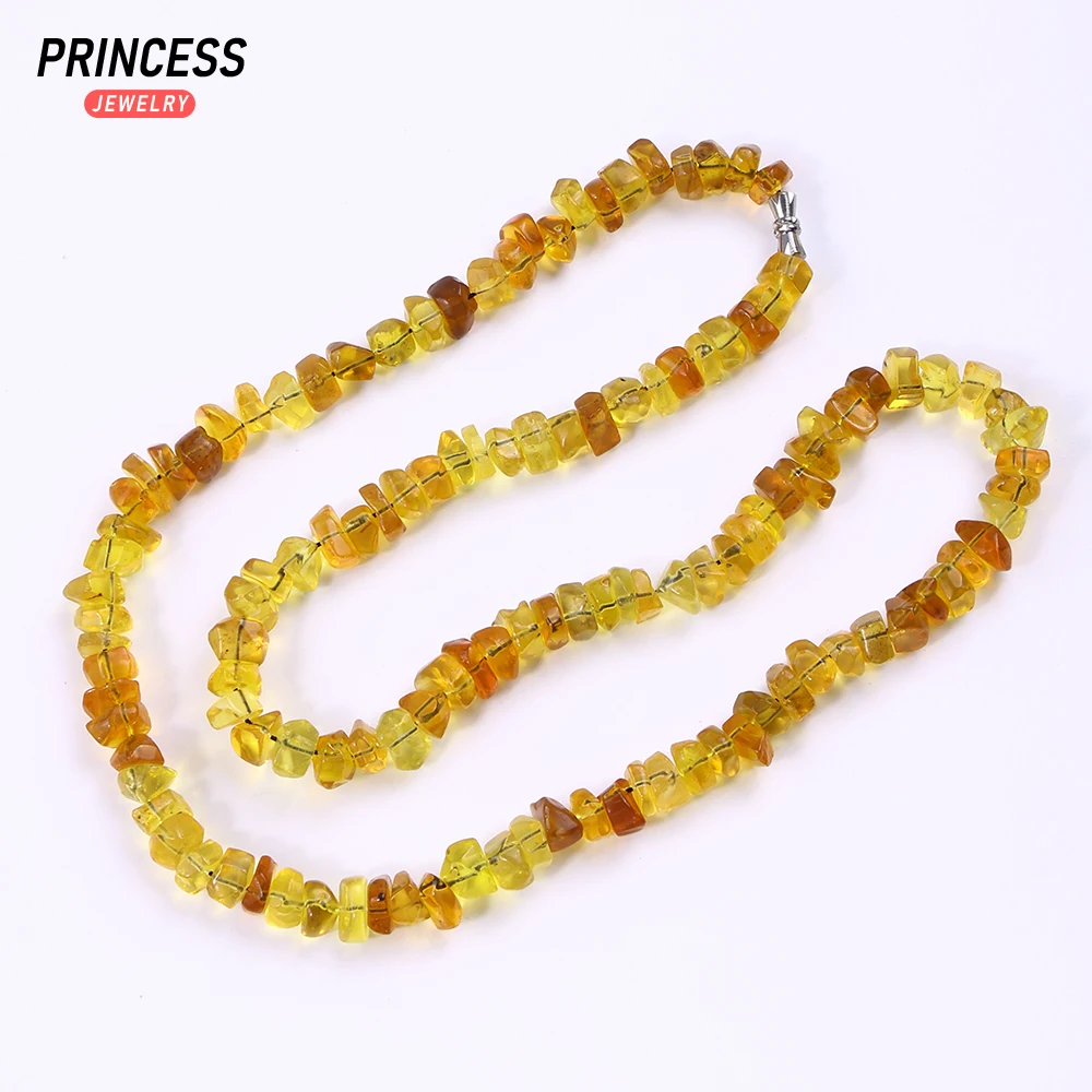 نادر الطبيعية بورما الأزرق العنبر قلادة 3-5x7-9 مللي متر الخرز لصنع المجوهرات سوار قلادة DIY بها بنفسك الملحقات