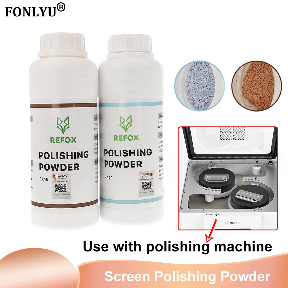 

Refox RP-100 Phone Screen Polishing Powder for iPhone Samsung Watch Screen Phone Refurbish Polish Machine