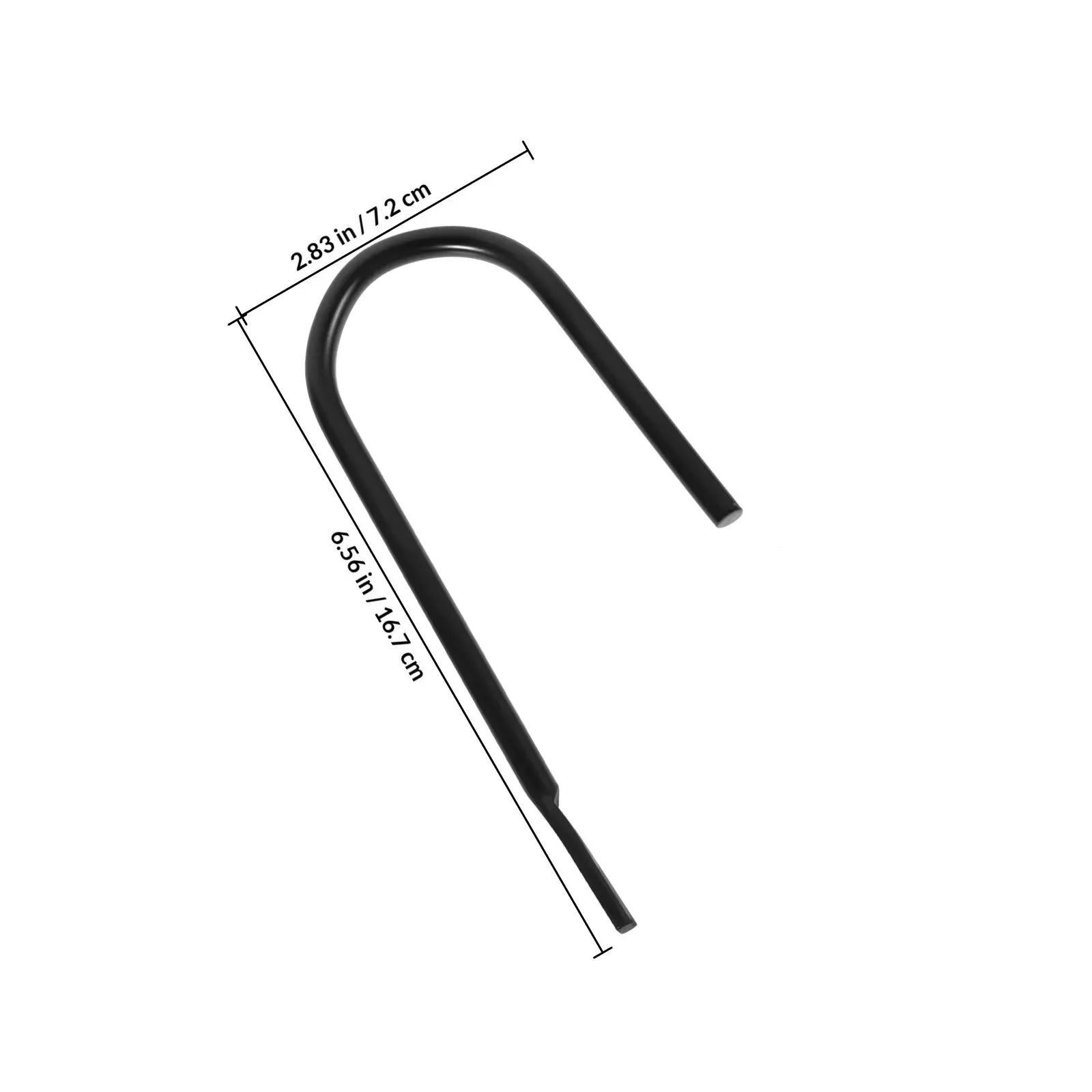 1Set Black U-Shaped Wall Hooks Minimalist Curtain Track Accessories No Drill Easy Installation Curtain Tieback Holder