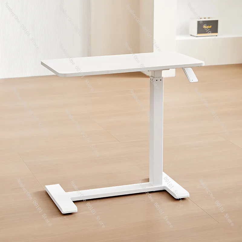 Pneumatic Height Adjustable Desk, Stepless Lifting Computer Table, Dormitory Study Bedside Desk