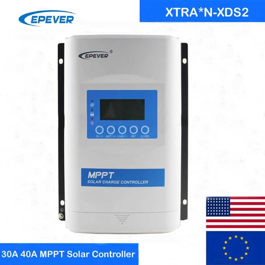 EPEVER XTRA 30A 40A MPPT solar Charge Controller LCD Solar Regulator 12V 24V 48v Auto XTRA4210N XTRA4215N XTRA4415N XTRA3415N