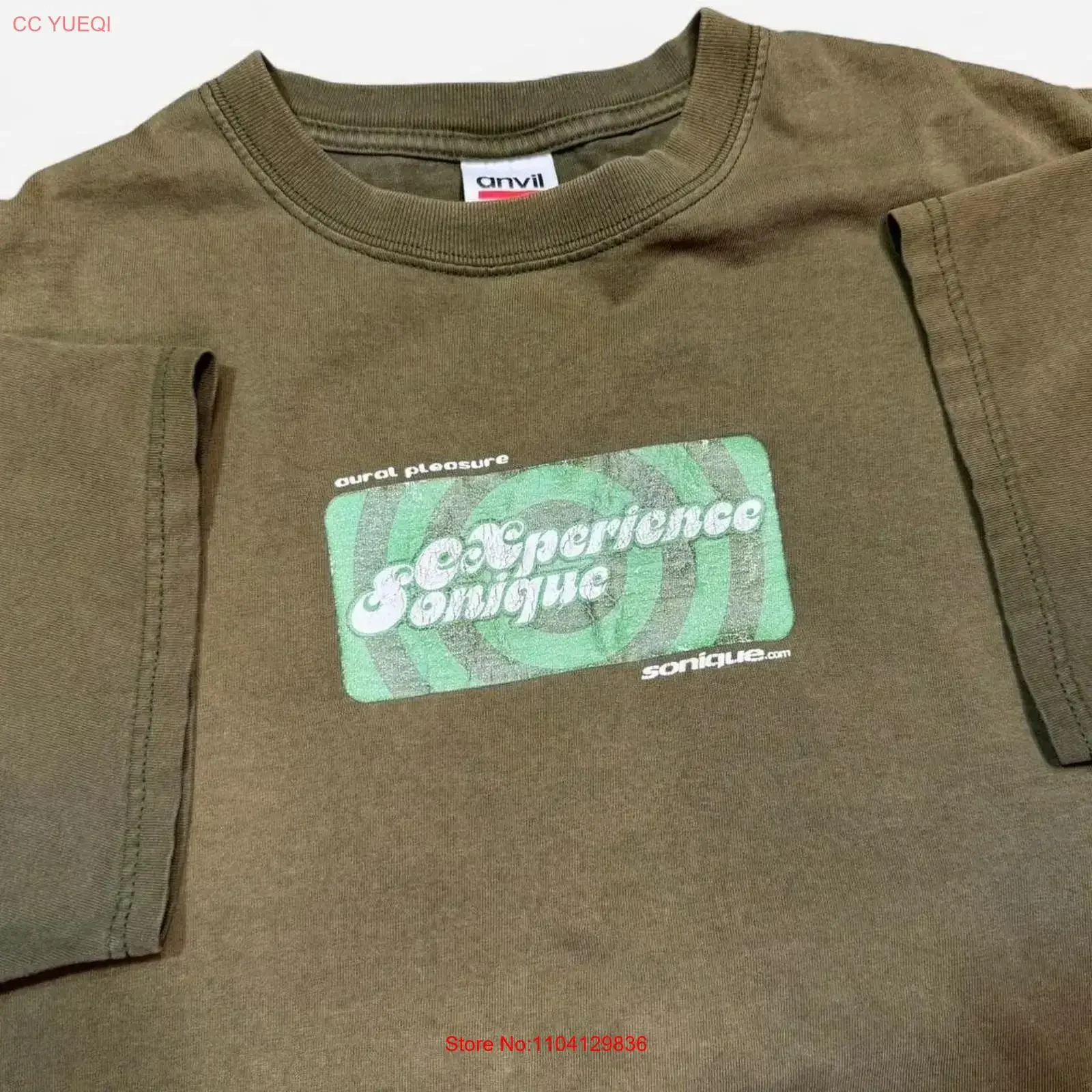 Vintage 1990s XL Experience Sonique Aural Pleasure DJ Music T Shirt vintage Washed Versatile Breathable Comfortable Unisex