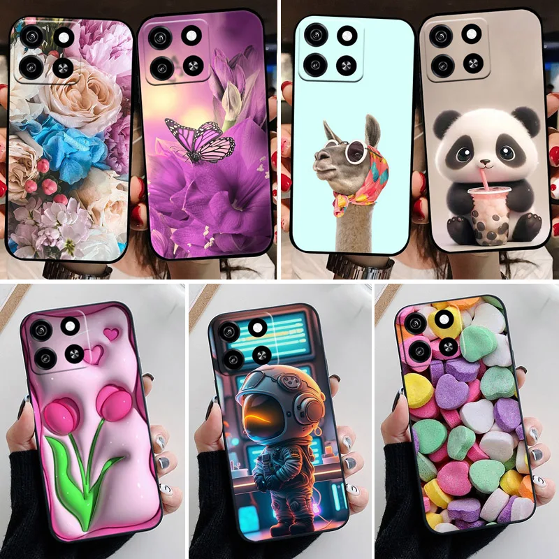 

For ZTE Blade A35 Case Coque A55 Black Slim TPU Soft Silicone Back Cover for ZTE Blade A55 Funda Para BladeA35 2024 Phone Case