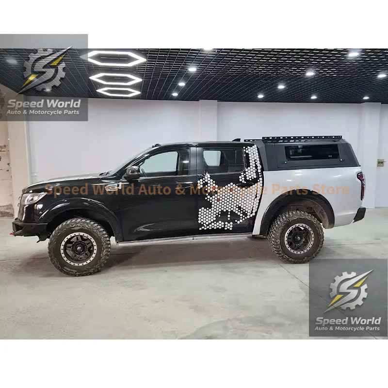 Brand New Modification Hot Sale Auto Parts Pickup Truck Canopy With Side Glass Door Use For Great Wall GWM Poer view 2