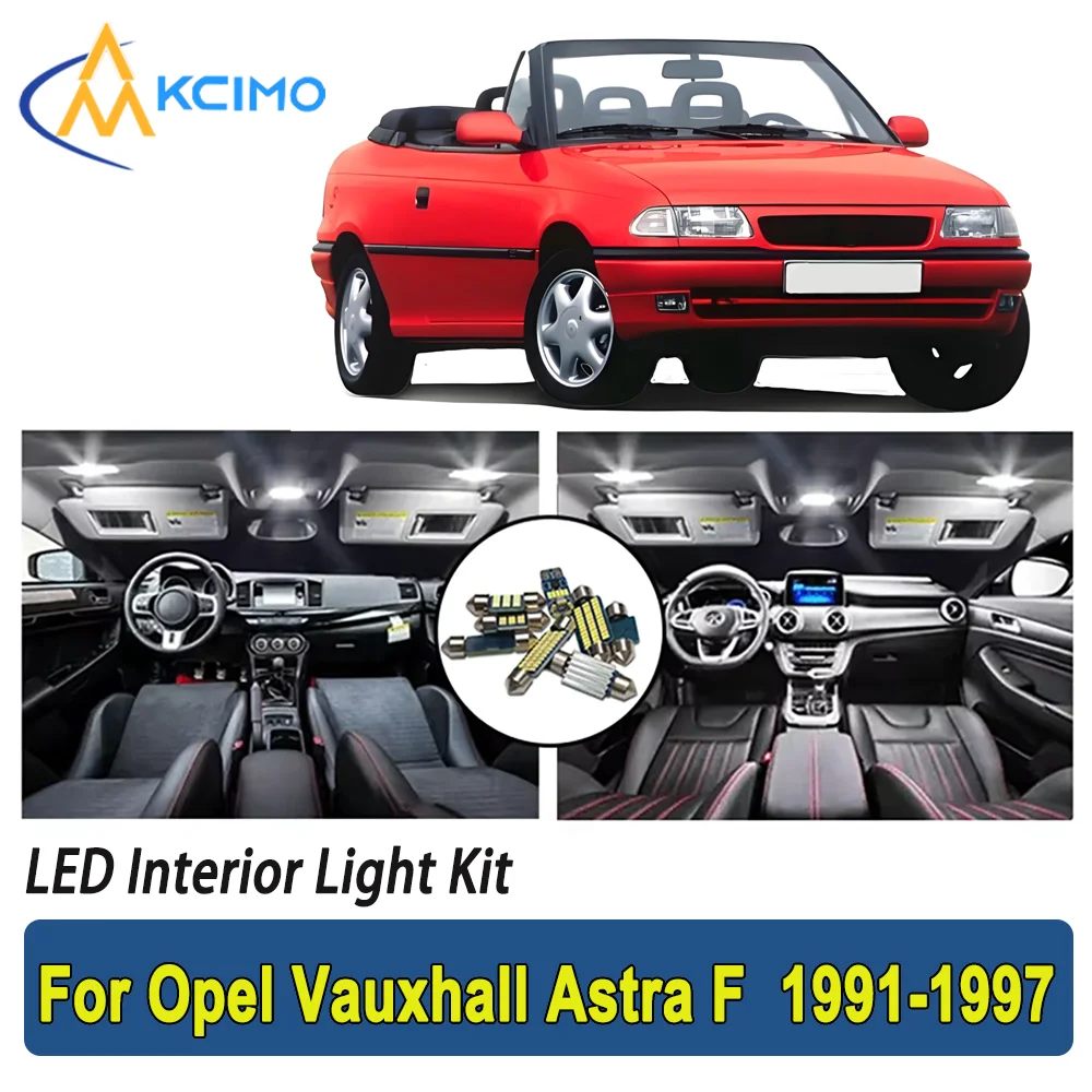 

New Light Bulb For Opel Vauxhall Astra F (1991-1997) Premium Bright LED Interior Dome Map Trunk Light Kit New Car Led Lamps