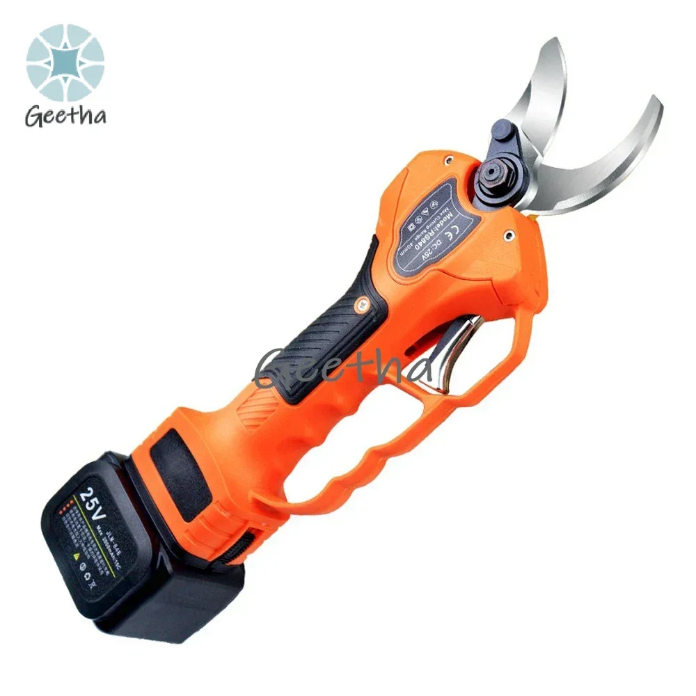 

25 В электрические секаторы аккумуляторные фруктовые деревья бонсай обрезка ветвей резак садовый секатор инструменты для ландшафтного дизайна 2 батареи