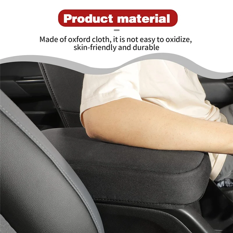 غطاء وحدة التحكم المركزية المتين لسيارة تشيفي كولورادو/جي إم سي كانيون 2015-2022 غطاء صندوق مسند الذراع غطاء حماية ملحقات السيارة أسود 1 فطيرة