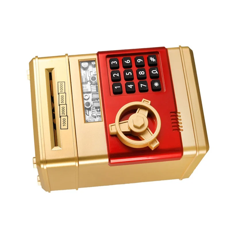 Mini Piggy Bank Children's Safe Forboys/Girls Battery-Free Safe Bank Retrieve Password Box Anti Drop Piggy Bank-Y44A