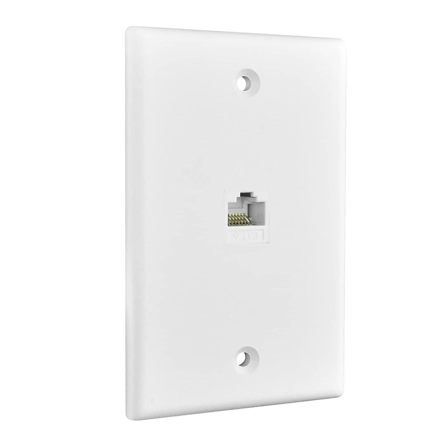 ABGE-4-Pack 1-Port Ethernet Wall Plate, Keystone Jack Wall Plate With RJ45 Keystone Female To Female Inline Coupler Insert