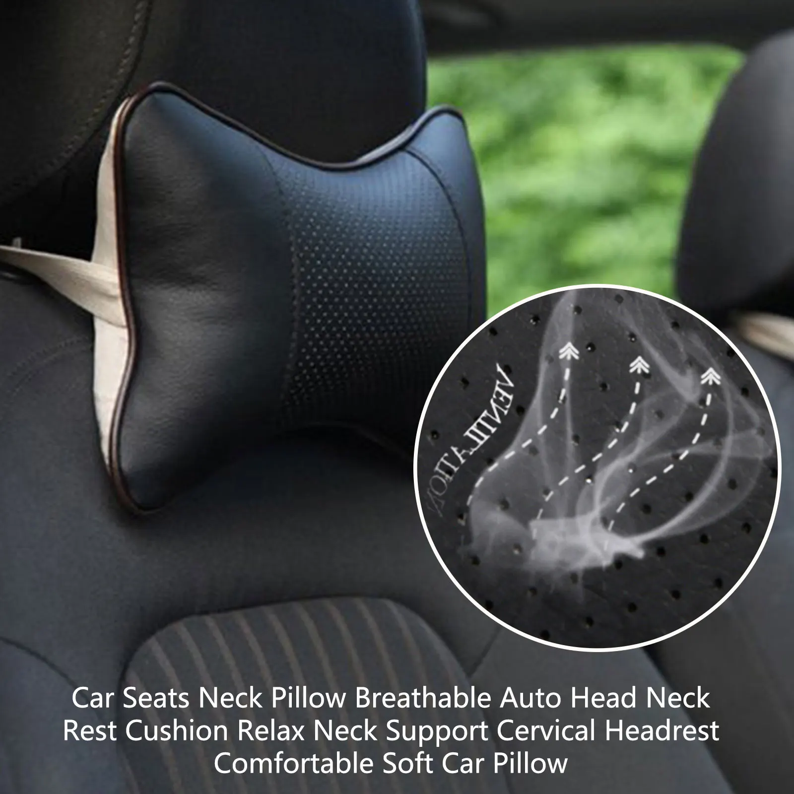 Soft Car Seats Neck Pillow Breathable Auto Head Neck Rest Cushion Relax Neck Support Cervical Headrest Comfortable Car Pillow