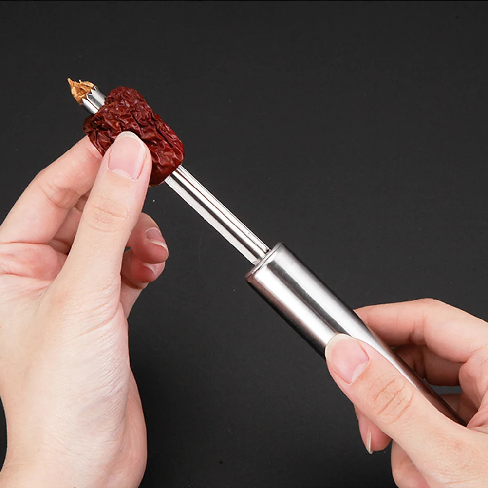 

4Pcs Fruit Corer Set Stainless Steel Apple Pear Core Removal Kitchen Tool Easy Use 2cm 1.4cm 1cm 0.8cm Fruit Corer