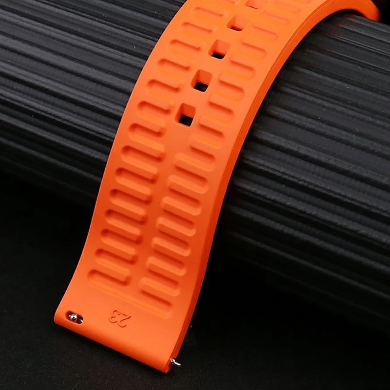 23mm 24mm Fluororubber Watchband for Casio PRW-6600 PRG-600 Strap PRW-60 PRW-30 PRW-50 PRW-70YT Sports Rubber Watch Bracelet