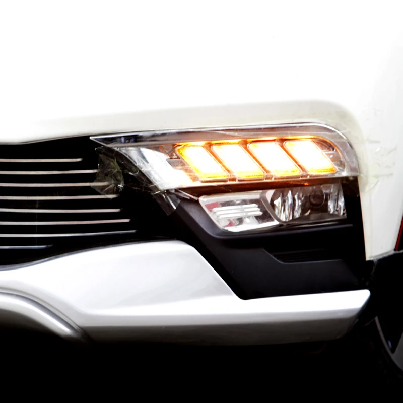 LED Daylights For Nissan Kicks 2016 2017 2018 2019 2020  Turn Signal Auto Indicator  Car Accessory  Daytime Running Light DRL