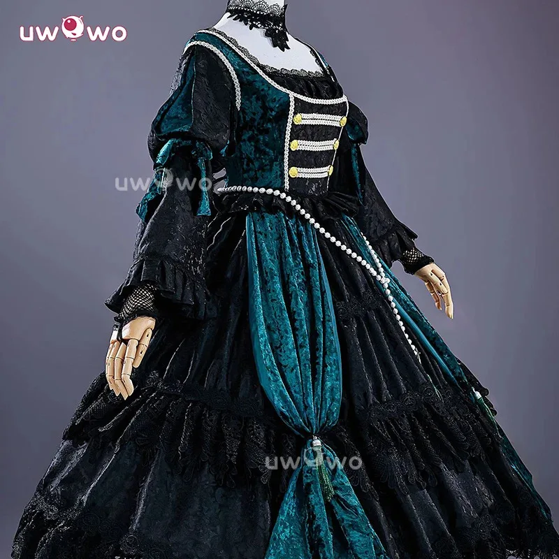 UWOWO Collab Series: Ciell Cosplay Anime Black Bulterr Ciell Sieglinde Sullivan Emerald Witch Gown Cosplay Costume