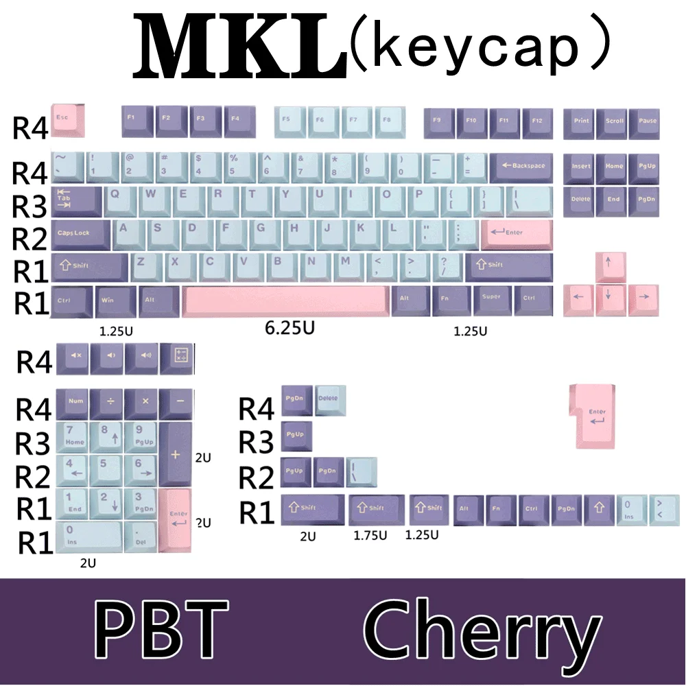 Mechaniczna klawiatura wiśniowa nasadki na klawisze z PBT do gry bezprzewodowa klawiatura USB BT nadaje się do przełącznika MX klawiatura nasadka klawiszy